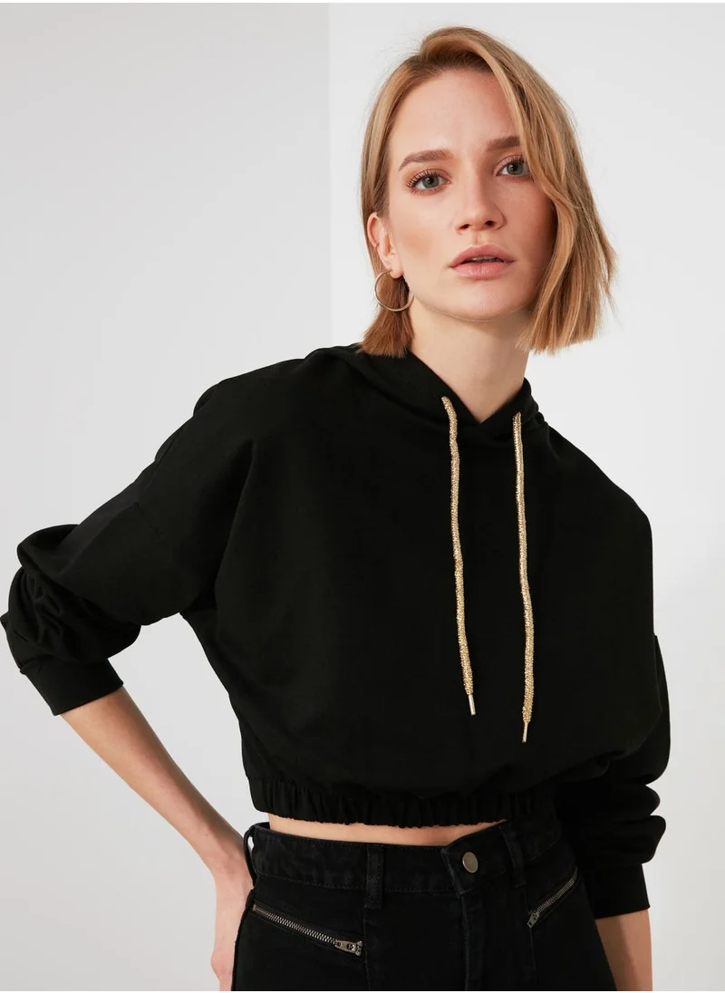 trendyol Crop Hoodie