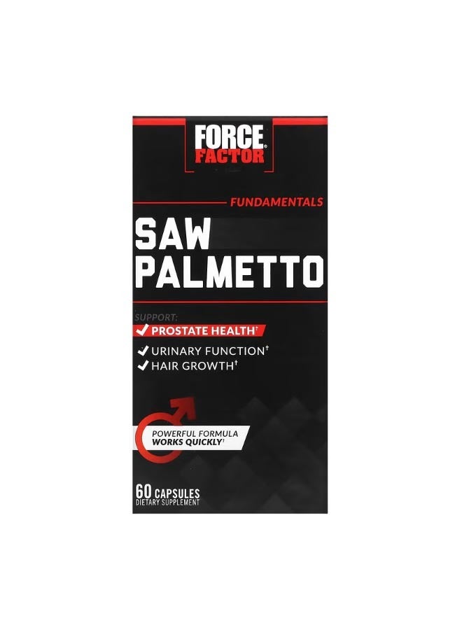 Force Factor Fundamentals Saw Palmetto 60 Capsules - Image 1