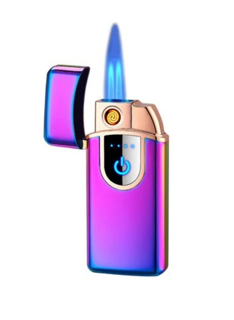 Dreamzon Electric Arc Lighter – Jet Flame Torch Lighter, Refillable Butane & USB Rechargeable 2-in-1 Windproof Lighter for Kitchen, Grill, BBQ, and Candles - Image 1