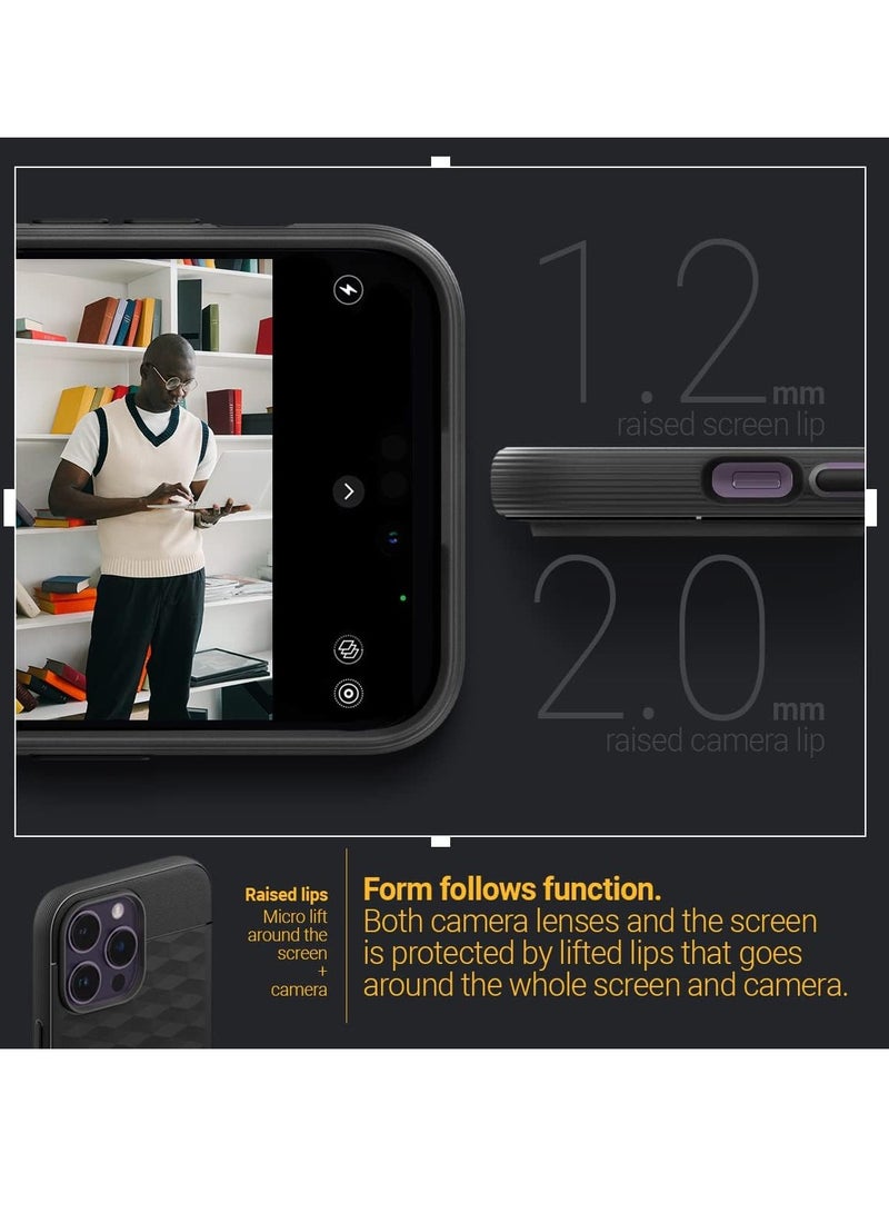 Parallax Mag Case Built-in Magnet Designed For Magsafe Compatible With Apple iPhone 14 Pro Case (2022) - Black