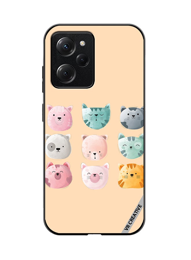 VR CREATIVE Protective Case Cover For Xioami Pcoo X5 Pro Cute Faces Design Multicolour - Image 1
