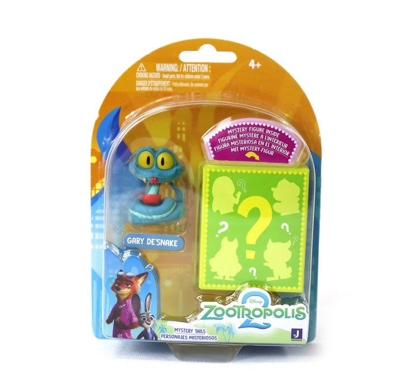 Disney Zootropolis 2 Collectible Figure 2-in-1 Pack - Gary De Snake & Myster Figure 2-Inches | Zootopia 2 Mystery Tails Collection | Surprise Figure | Character Figure | Gift for Kids and Collectors! - Image 1