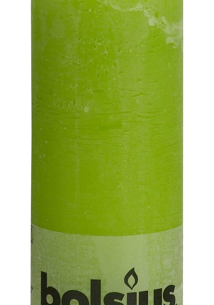 Bolsius Lime Green Textured Pillar Candle