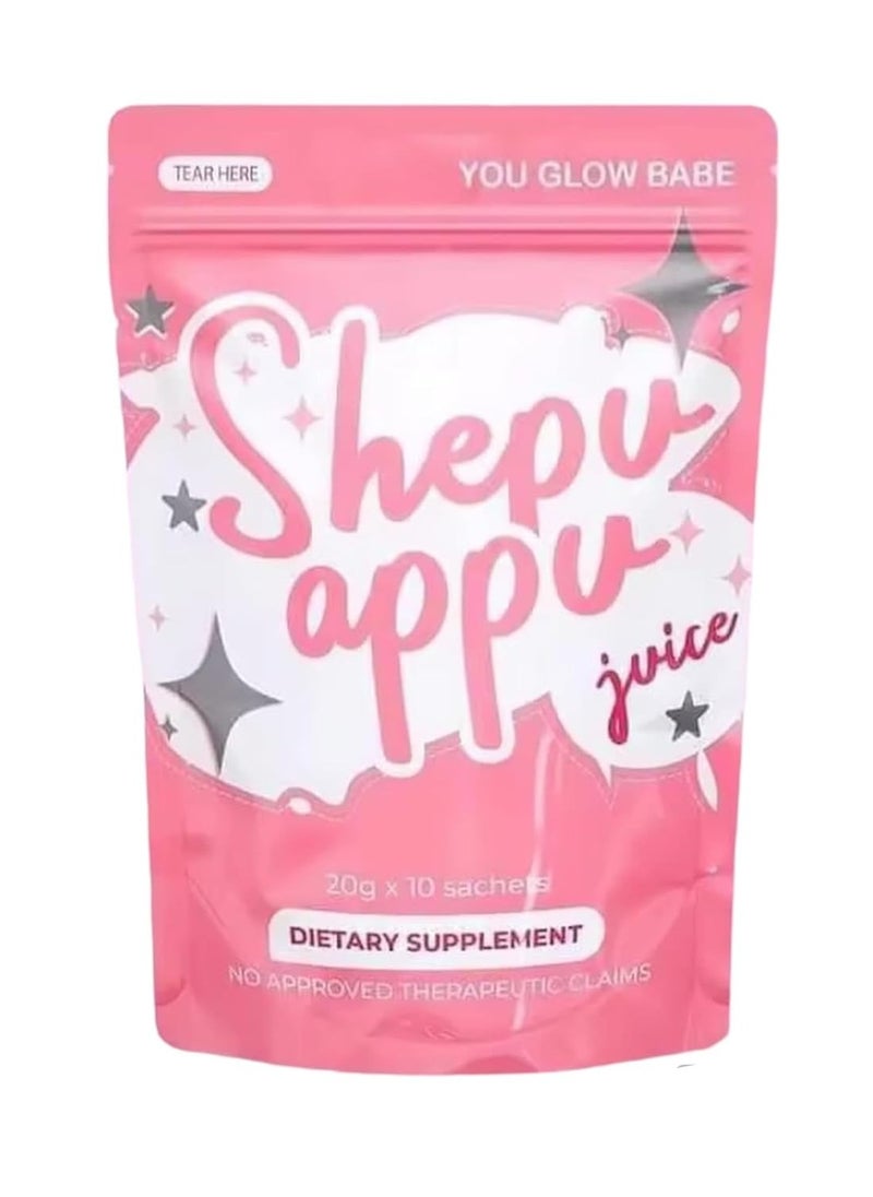You Glow Babe Shepu Appu Juice – Glow & Shape-Up Dietary Supplement (20g x 10 Sachets)  - Image 1