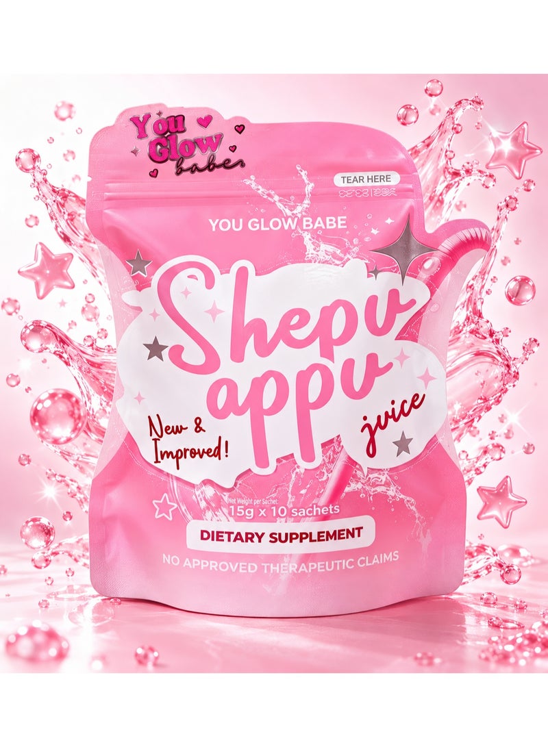 You Glow Babe Shepu Appu Juice – Glow & Shape-Up Dietary Supplement (15g x 10 Sachets) - Image 1