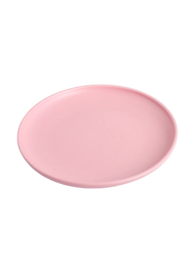Ceramic Pizza Plate Pink 8inch - Image 1