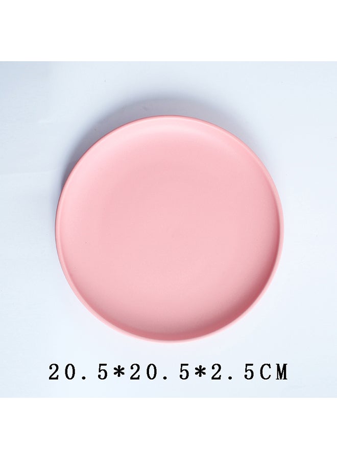 Ceramic Pizza Plate Pink 8inch - Image 4