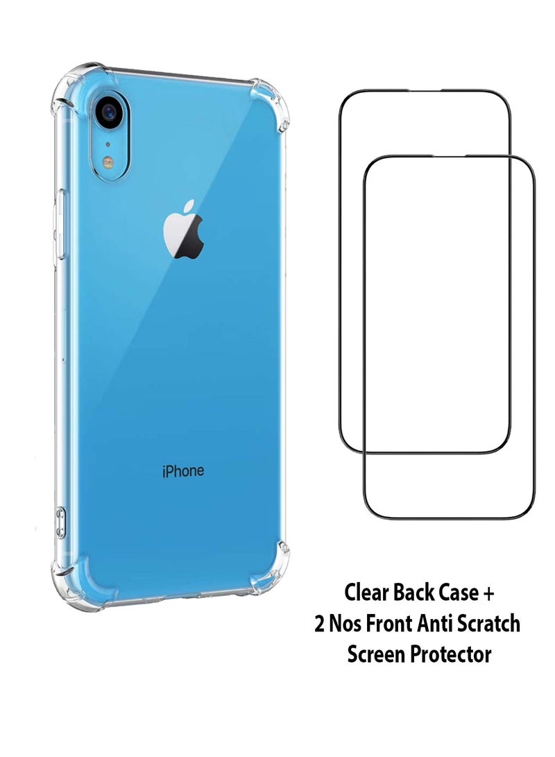 Zolo غطاء واقي شفاف و 2 قطع زجاج مقسى 9D واقي شاشة فائق الشفافية لآيفون XR - Image 1