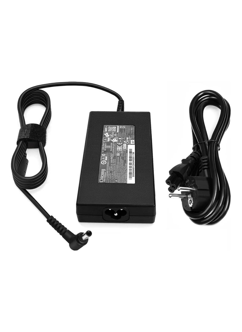 Max Power 150W 20V 7.5A Charger for MSI GL66 GL76 GF66 GF76 15M Crosshair 15 17 Sword 15 17 Bravo 15 AMD MSI GF63 Thin 10SC MS-1561 MS-1562 A18-150P1A SA 9993-0 4 04660-C54 Power Supply Adapter Cable  - Image 1