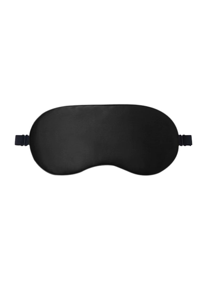 Generic BLACK SLEEP EYE MASK WITH 2SETS OF NOISE REDUCTION EAR PLUGS - Image 1
