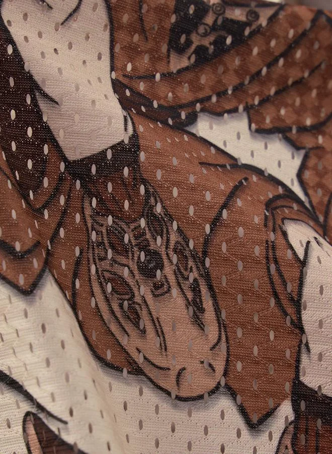 ذا سوليد ستور تيشيرت جيرسي بتصميم جرافيك مقاس كبير