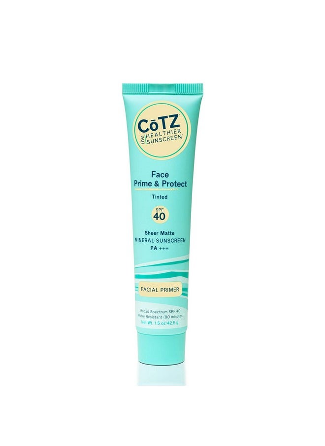 CoTZ - COTZ Face Prime & Protect Tinted Mineral Sunscreen and Facial Primer Broad Spectrum SPF 40; PA+++ 1.5 oz / 42.5 g. - Image 1