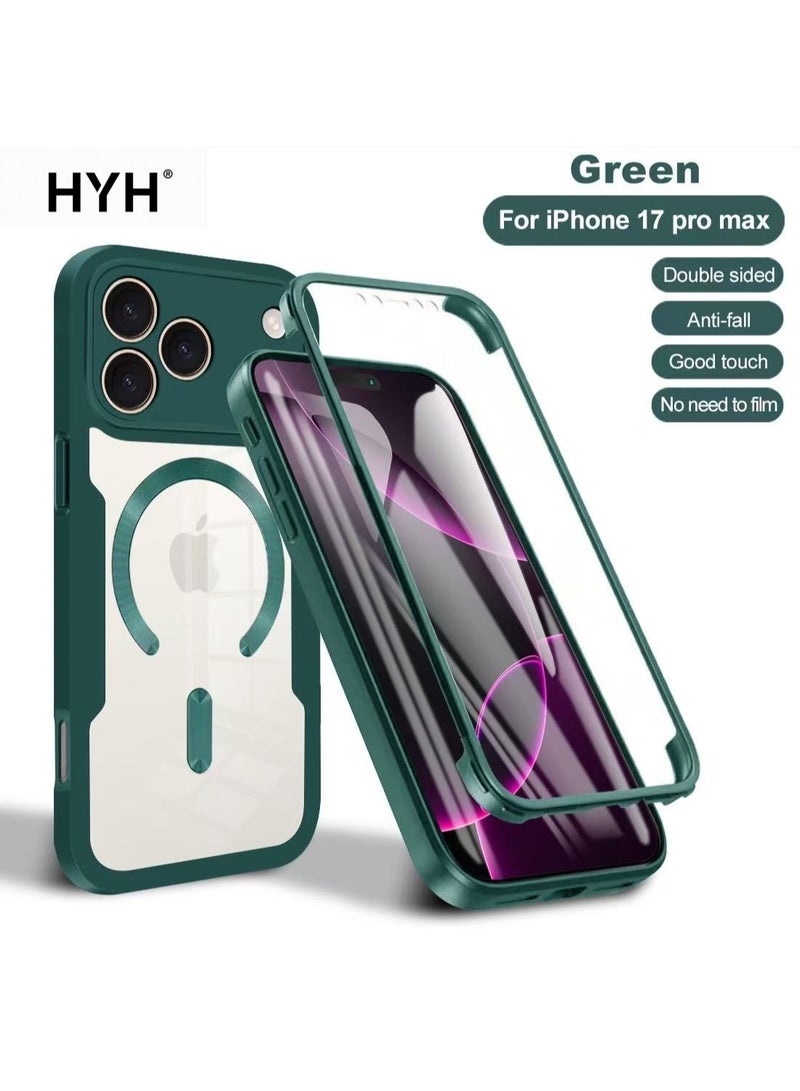 HYH Apple iPhone 17 Pro Max Case Drop-proof Magnetic Apple Protective Cover 360-Degree Full-Cover Case - Image 1