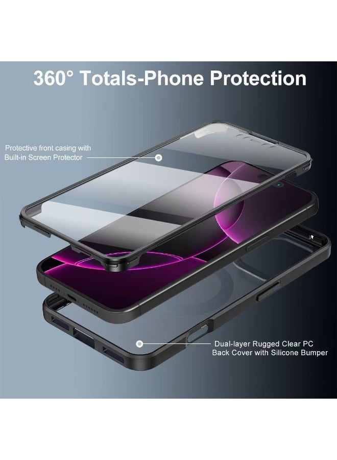 HYH Apple iPhone 17 Pro Max Case Drop-proof Magnetic Apple Protective Cover 360-Degree Full-Cover Case - Image 2