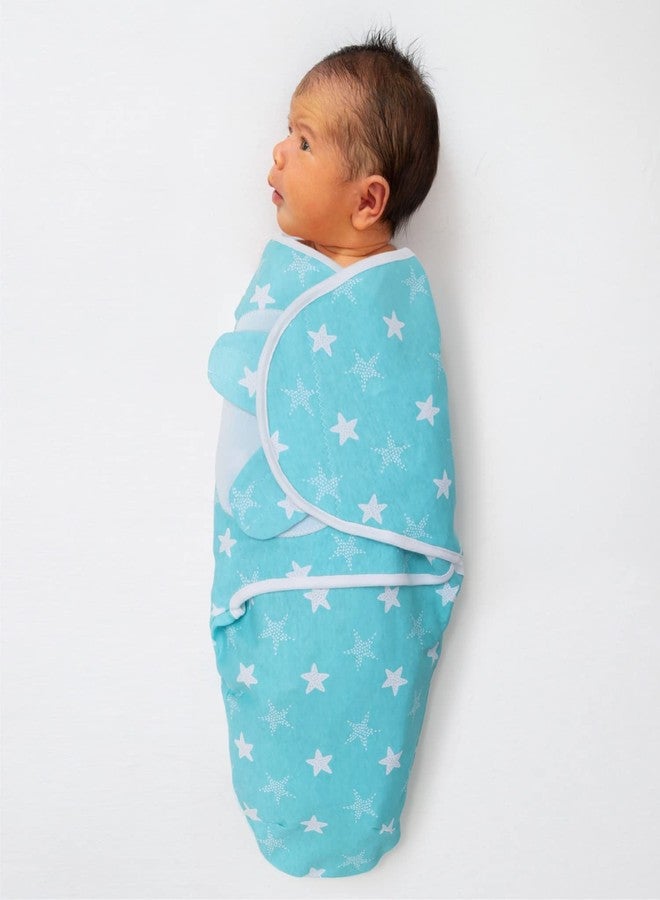 The Peanut Shell The Peanutshell Baby Swaddle Set for Boys or Girls - Unisex 3 Pack- Cloud & Stars (Medium/Large | 3-6 Months) - Image 4