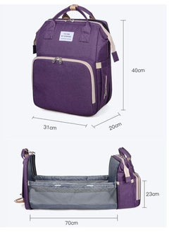 General Portable foldable baby bed diaper bag backpack, waterproof travel cradle foldable baby bed, diaper change station with travel bed diaper pad and stroller storage box  - Image 4