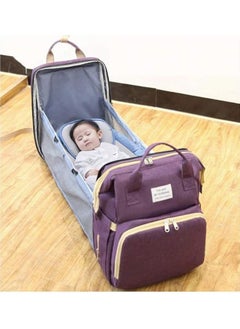 General Portable foldable baby bed diaper bag backpack, waterproof travel cradle foldable baby bed, diaper change station with travel bed diaper pad and stroller storage box  - Image 5