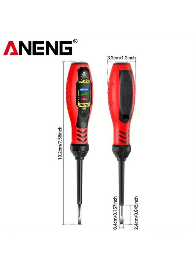 ANENG Non Contact Voltage Tester 18 Word Red LED Indicator AC 450V Insulated Screwdriver - Image 4