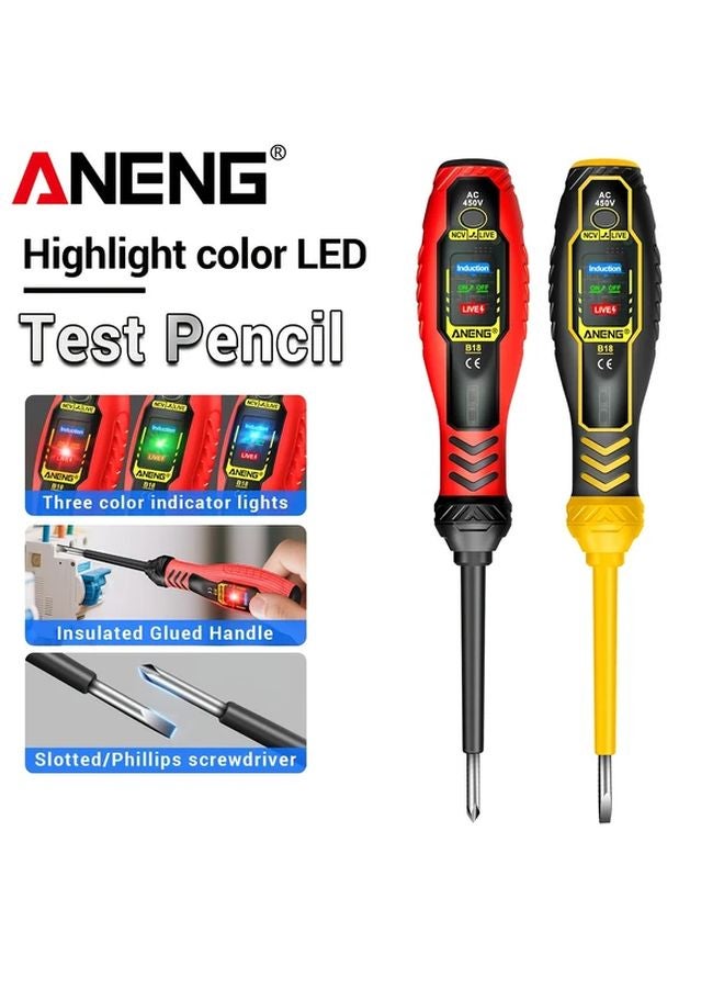 ANENG Non Contact Voltage Tester 18 Word Red LED Indicator AC 450V Insulated Screwdriver - Image 2