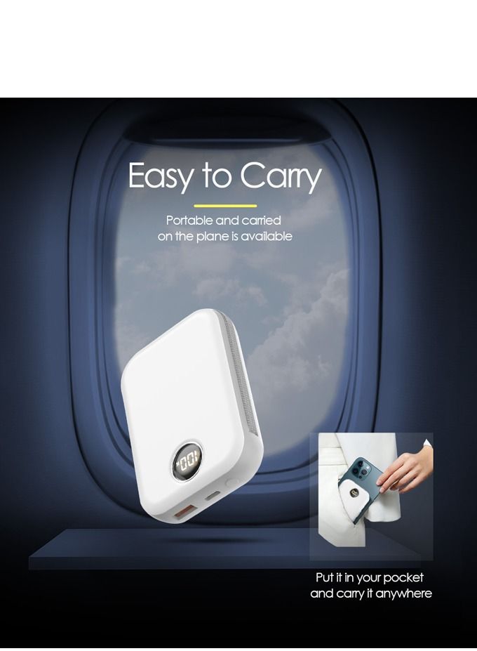 GULFLINK Fast Magnetic Portable Power Bank with Lightning Cable 10000mah Black - Image 5