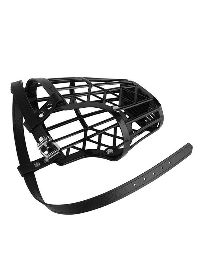 NIBEMINENT Anti-Biting Muzzle Basket Adjustable Straps Mask Black 6yard - Image 2