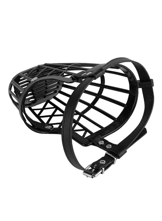 NIBEMINENT Anti-Biting Muzzle Basket Adjustable Straps Mask Black 6yard - Image 5