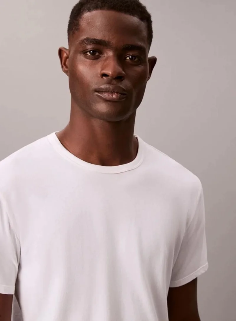 Calvin Klein Bright White Supima Cotton T-Shirt for Men | Best Price UAE