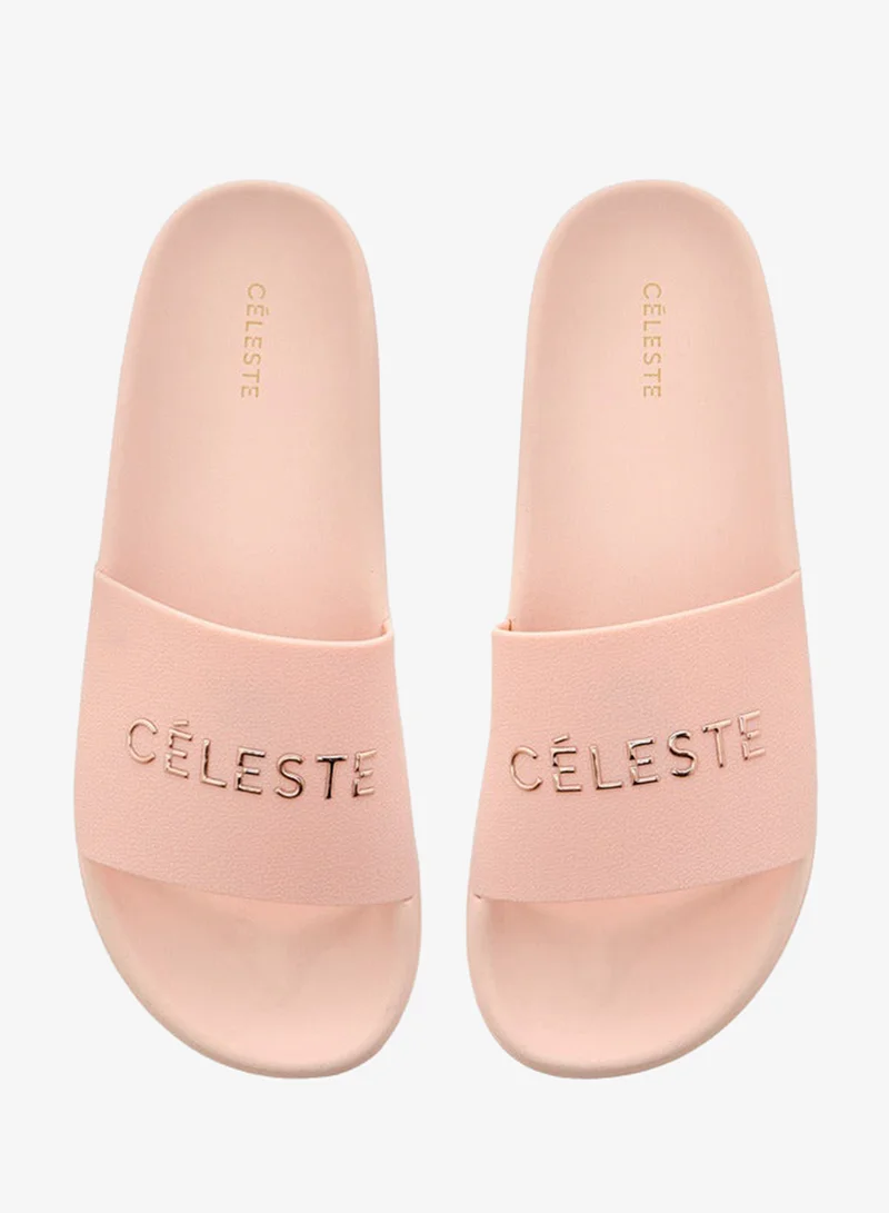 Celeste Women's Logo Detail Slip-On Slides