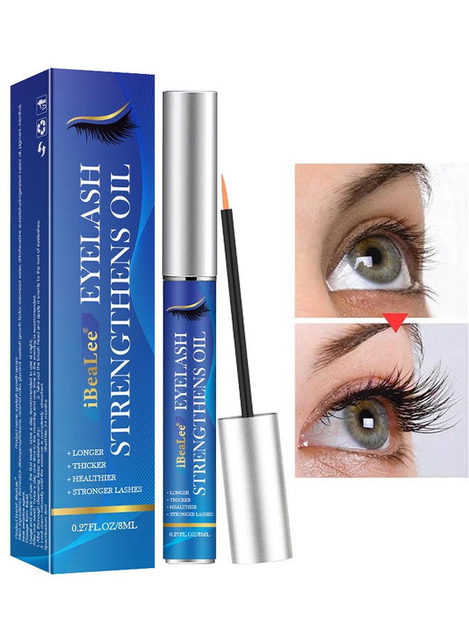 iBealee Eyelash Strengthens Oil, For Lash And Brow, Creates Longer And Darker Eyelashes, Eyelash Enhancing Serum To Help Lengthen, Thicken And Darken Your Eyelashes  - Image 1