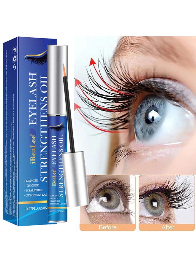 iBealee Eyelash Strengthens Oil, For Lash And Brow, Creates Longer And Darker Eyelashes, Eyelash Enhancing Serum To Help Lengthen, Thicken And Darken Your Eyelashes  - Image 2