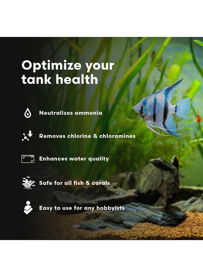 كونتينوم أكواتيكس مُعالج مياه Continuum Aquatics Fraction لأحواض السمك العذبة والبحرية - يزيل الأمونيا والكلور والكلورامينات - يدعم توازن حوض السمك - معالجة مياه متقدمة، 250 مل - Image 4