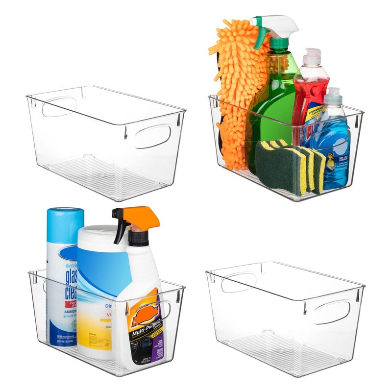 ClearSpace Clear Plastic Storage Bins Perfect Kitchen Organization and Storage or Pantry Storage Fridge Organizer Pantry Organization and Clear Storage Bins Cabinet Organizers