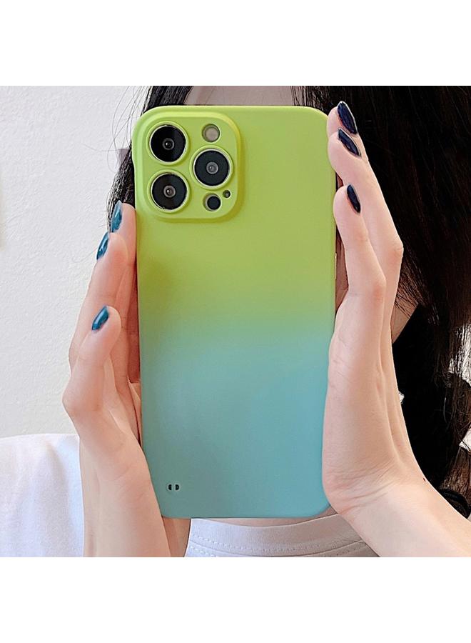 زبون جراب لهاتف iPhone 12 Pro Max بدون إطار بملمس جلدي متدرج - Image 2