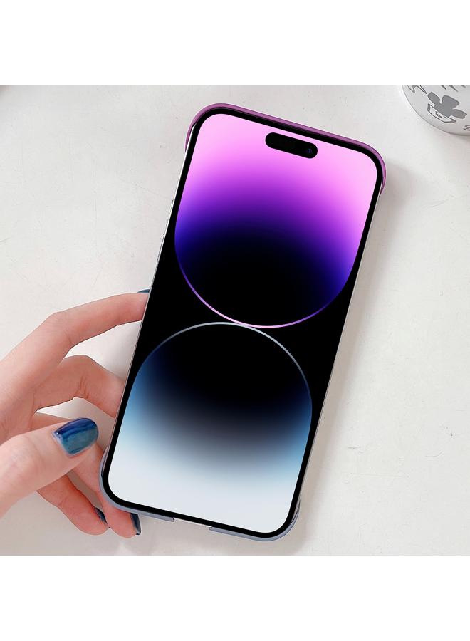 زبون جراب لهاتف iPhone 12 Pro Max بدون إطار بملمس جلدي متدرج - Image 4