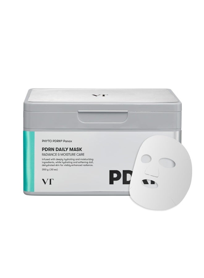 VT COSMETICS PDRN Daily Mask 30 Sheets, Vegan PDRN for Skin Restoration & Radiance, Hydrating & Moisturizing, Anti-Aging, Plumping Effect |30 sheets - Image 1