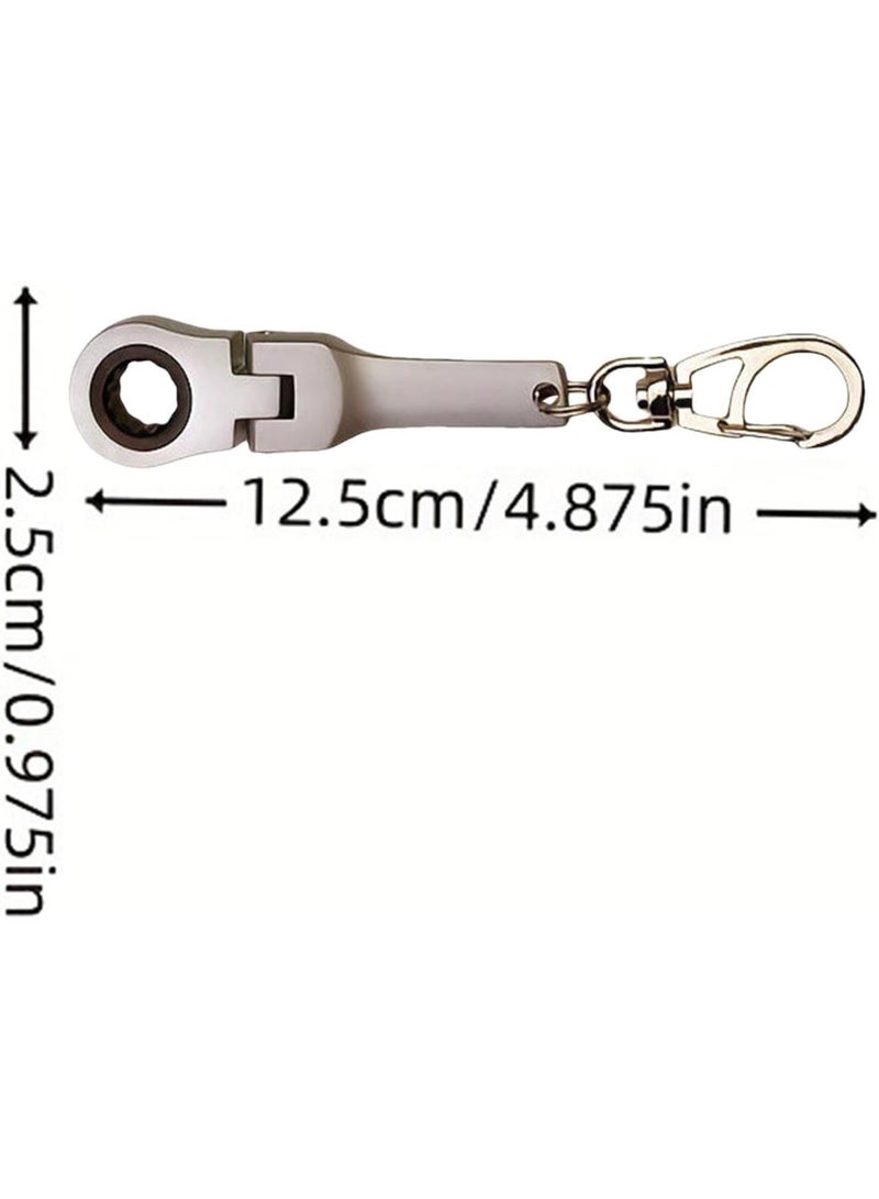 GGOOT Ratchet Key Ring,Key Keychain,Mechanical Key Ring with 10mm Socket Wrench | High Hardness Ratchet Wrench Key Chain Home Decoration  - Image 5