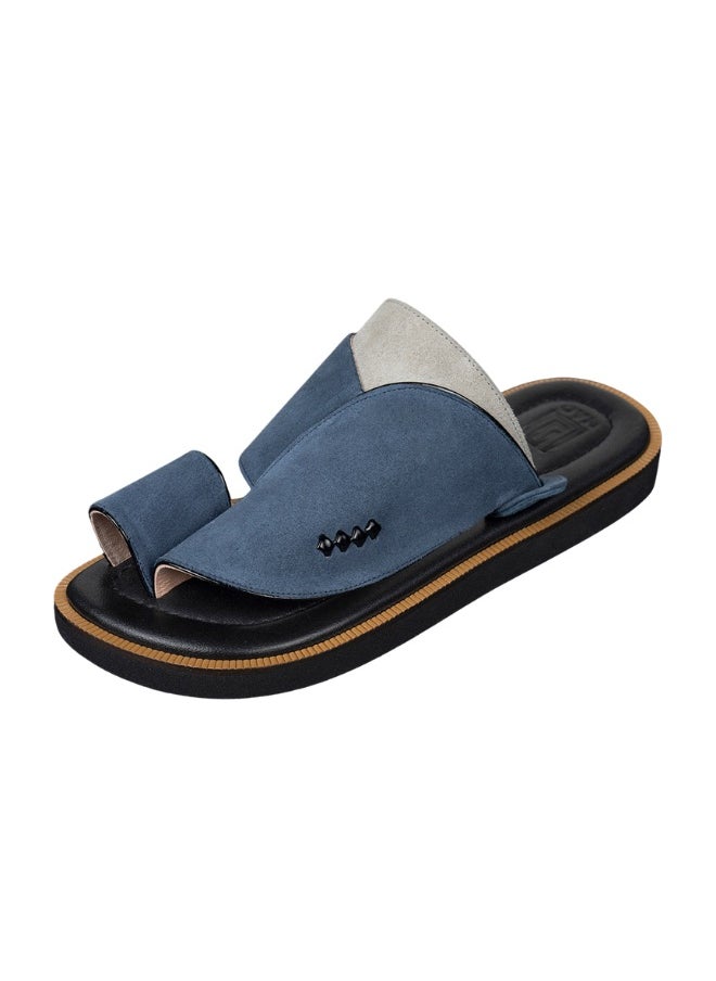NAD Natural blue and gray suede arabic sandals  - Image 1