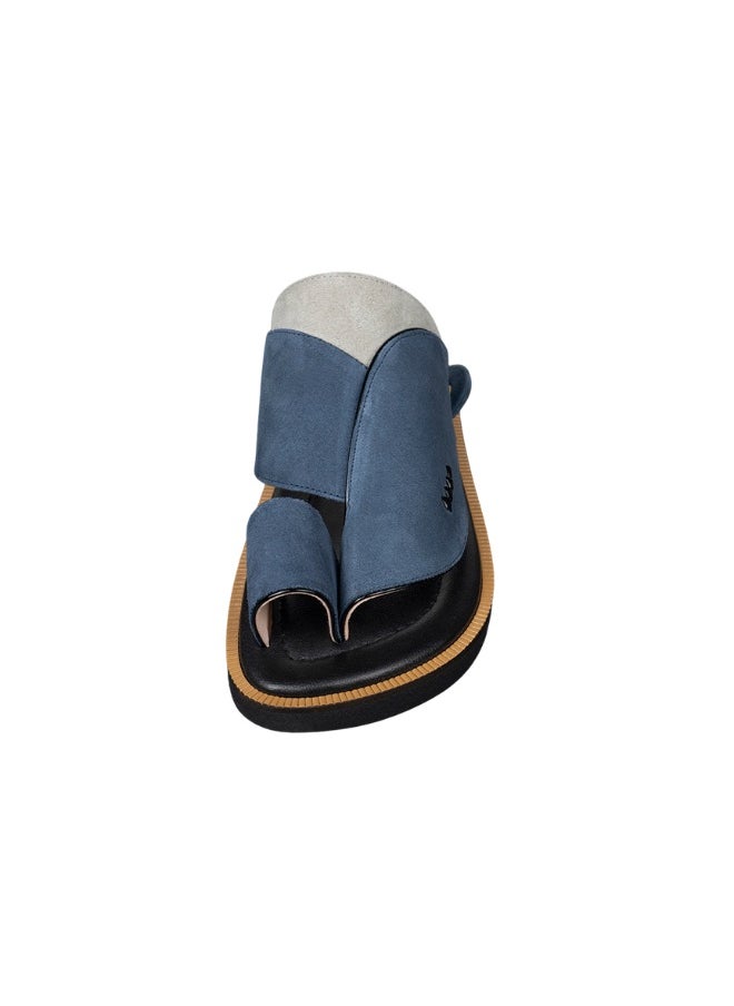 NAD Natural blue and gray suede arabic sandals  - Image 3