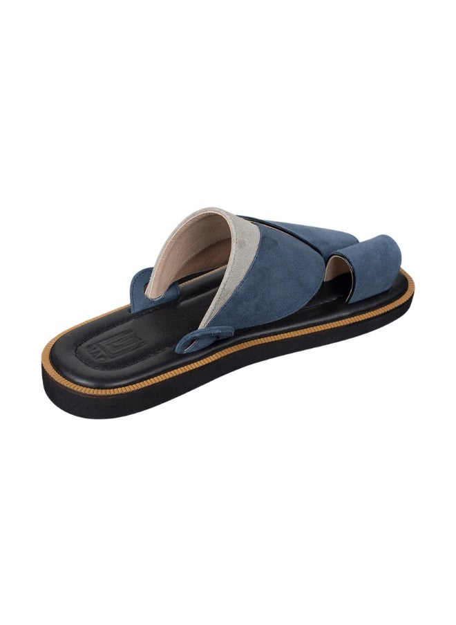 NAD Natural blue and gray suede arabic sandals  - Image 2