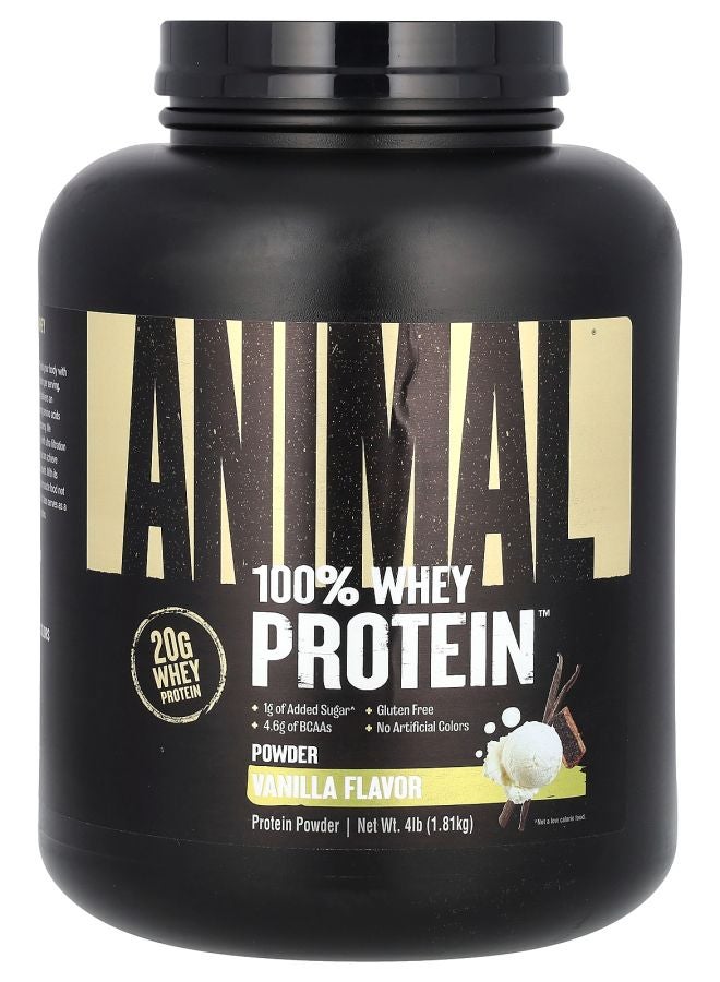 ANIMAL 100% Whey Protein Powder Classic Vanilla 4 lb (1.81 kg)
