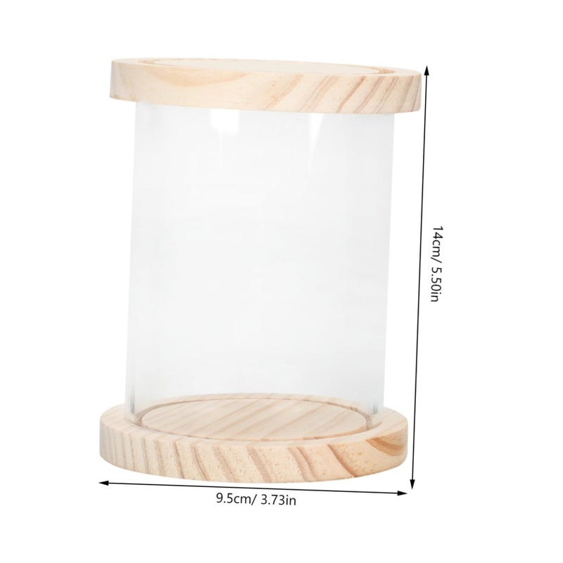 OUNONA Clear Acrylic Display Case for Collectible Figurines Dustproof Storage Box - Image 3
