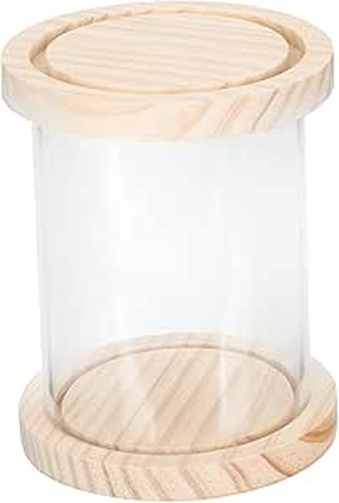 OUNONA Clear Acrylic Display Case for Collectible Figurines Dustproof Storage Box - Image 1