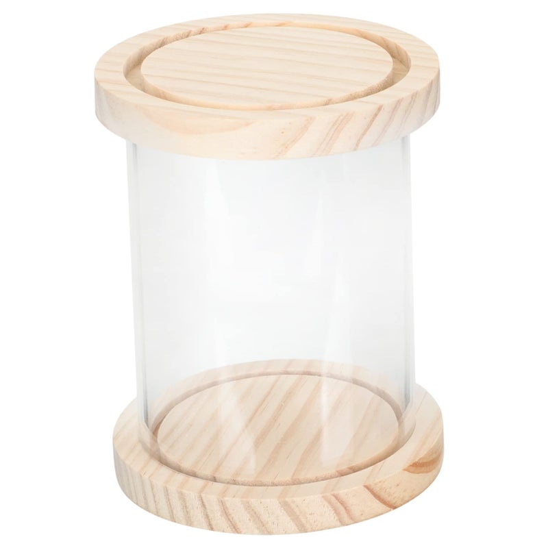 OUNONA Clear Acrylic Display Case for Collectible Figurines Dustproof Storage Box - Image 2