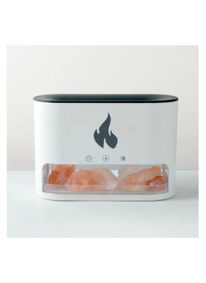 Denx Healthy Living Salt Stone Flame Aroma Therapy Machine - Image 1