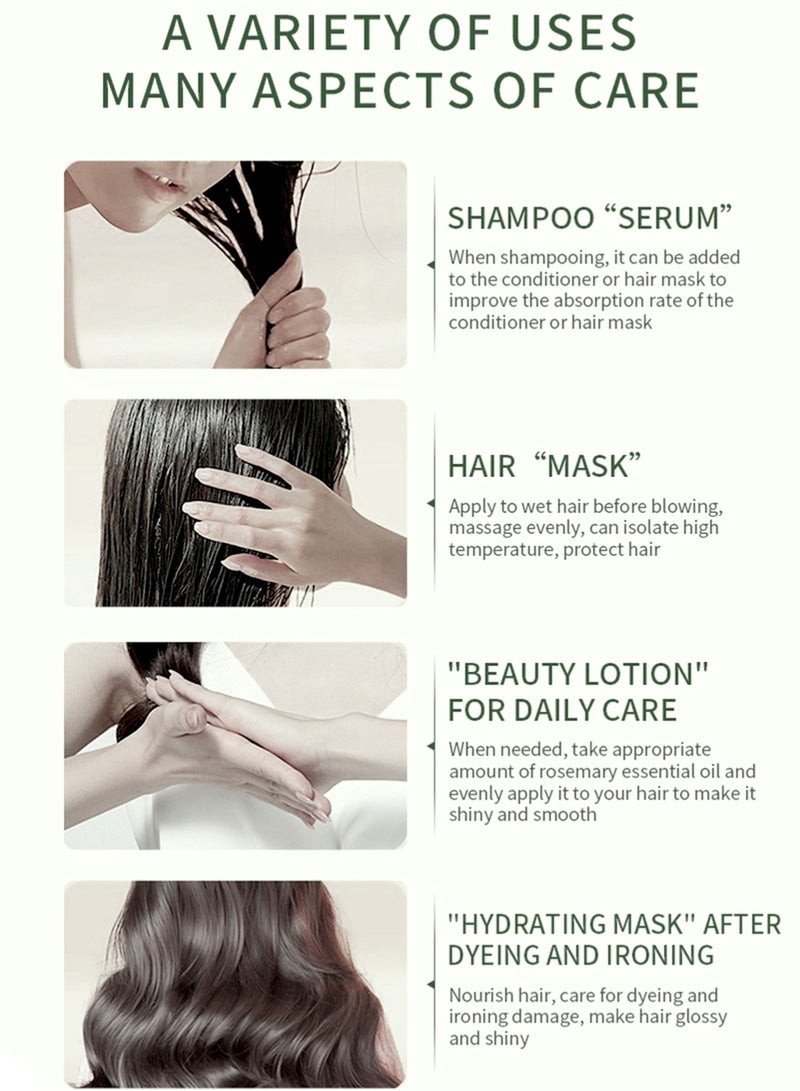 سوميفون زيت إكليل الجبل والنعناع لتقوية فروة الرأس والشعر، زيت عطري طبيعي متعدد الاستخدامات - 59 مل - Image 4