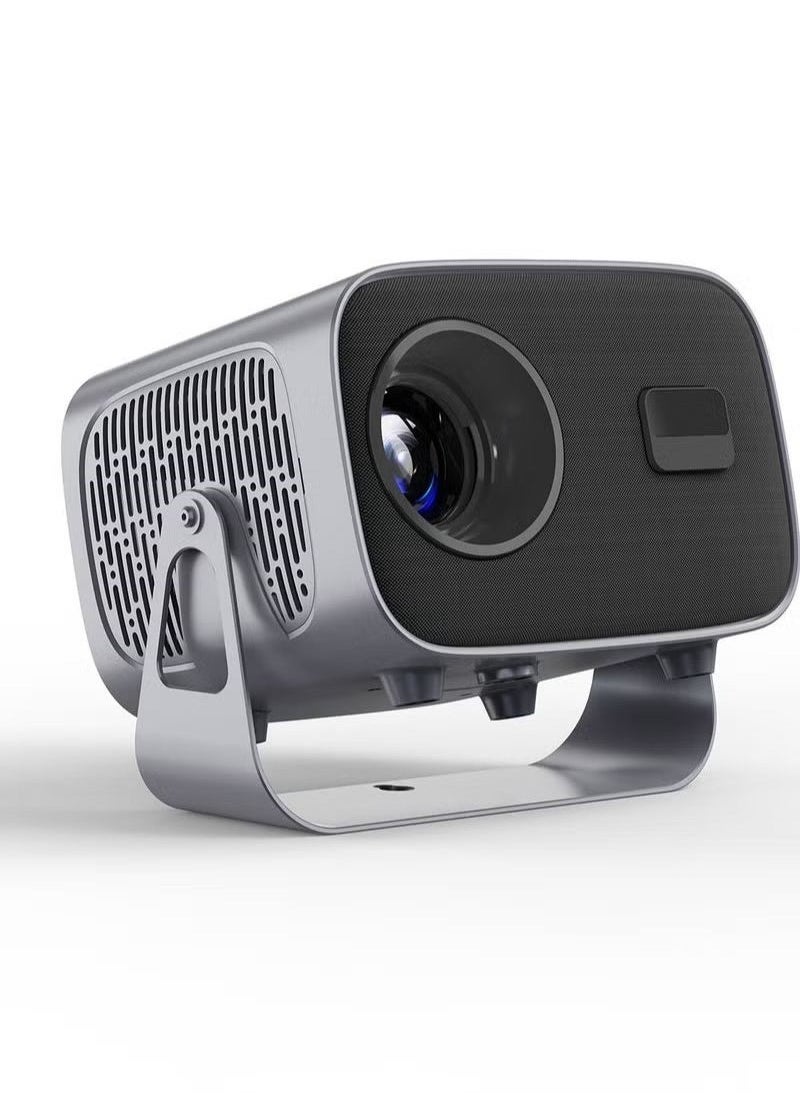 TIGER - Android Smart 4K BT 5.2 LED Projector with 5G WiFi, Electric Focus, 360° Rotating, Wireless Phone Mirroring, Compact and Portable, Perfect for Home Theater, Outdoor Movies & Presentations - Image 1
