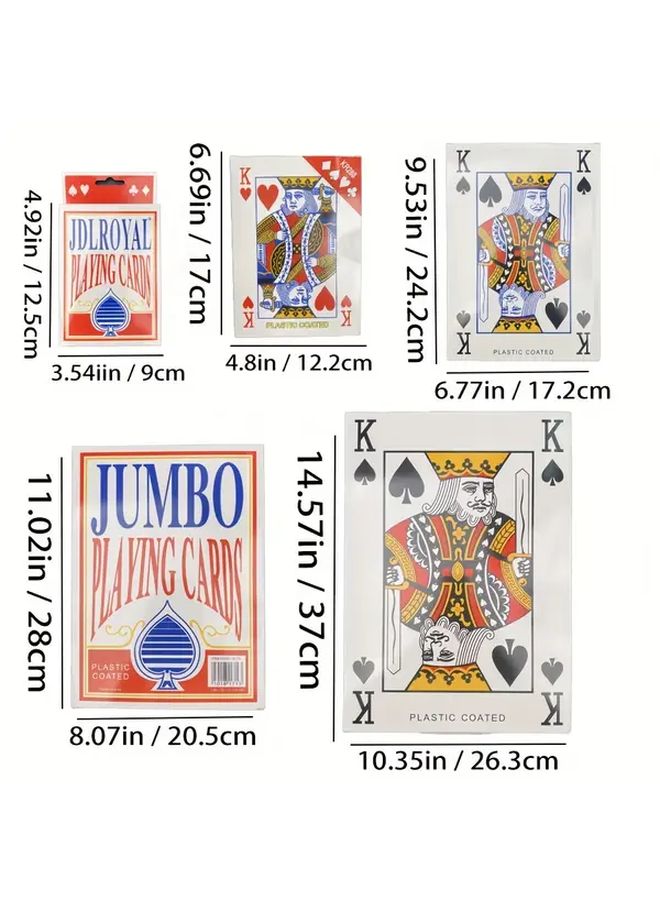 Oversized Playing Cards 4x Larger Perfect Big Games Birthday Fun - Image 2