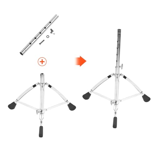 Softline Pro SP36-C Universal Drum Throne Round Padded 2.3 Kg Drum Stool Double-braced Legs Anti-Slip 5 Levels Adajustable Height for Adult Drummers - Image 3
