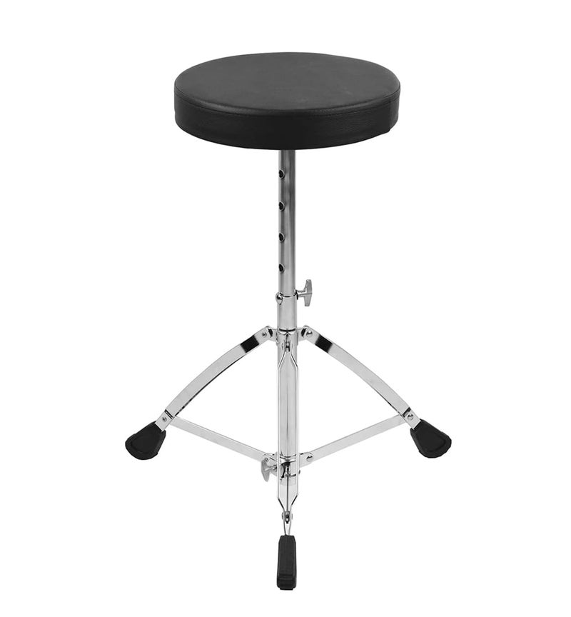 Softline Pro SP36-C Universal Drum Throne Round Padded 2.3 Kg Drum Stool Double-braced Legs Anti-Slip 5 Levels Adajustable Height for Adult Drummers - Image 5