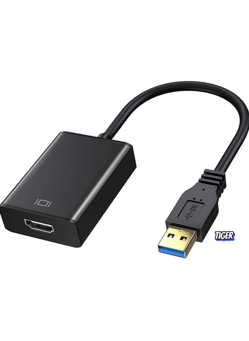 TIGER USB to HDMI Adapter – Warmstor USB 3.0 to HDMI Adapter Cable, Supports 1080P Resolution for PC, Laptop, and Desktop, Easy Plug and Play, High-Speed Video and Audio Output, Compact and Portable - Image 2